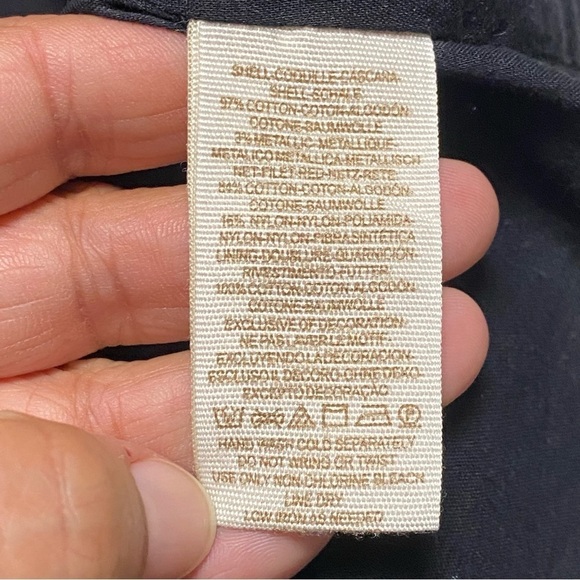 Free People Dress Women’s Size 6 Black Metallic Pinstripe Water Lily Mini Dress - Picture 15 of 16